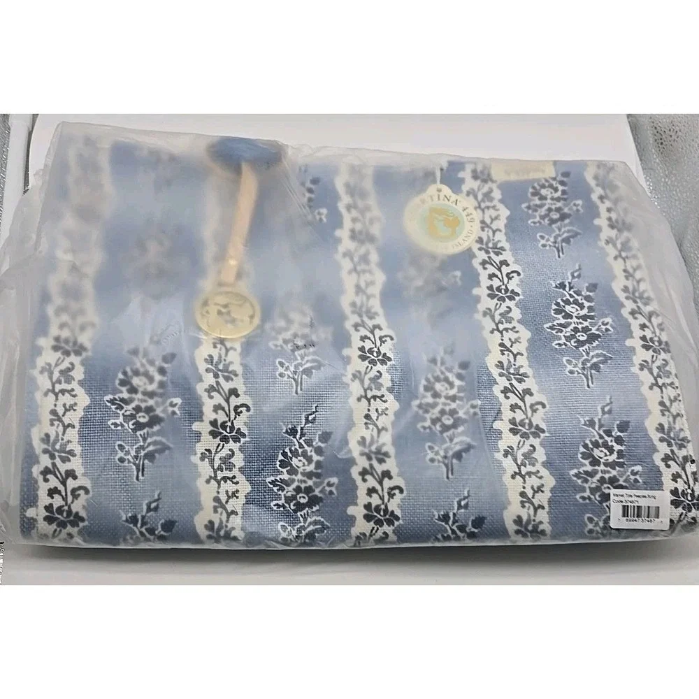 Spartina 449 Market Tote Peeples Song NWT Beachy Boho‎ Blue Floral